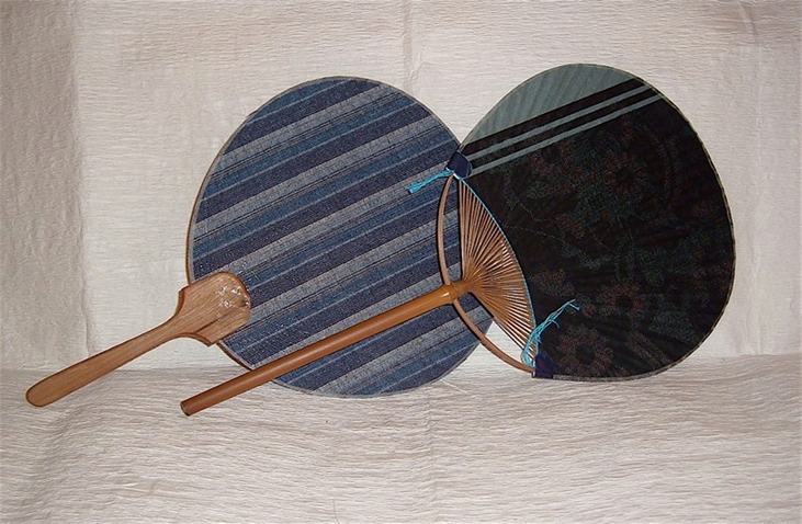 Indigo Cotton Uchiwa